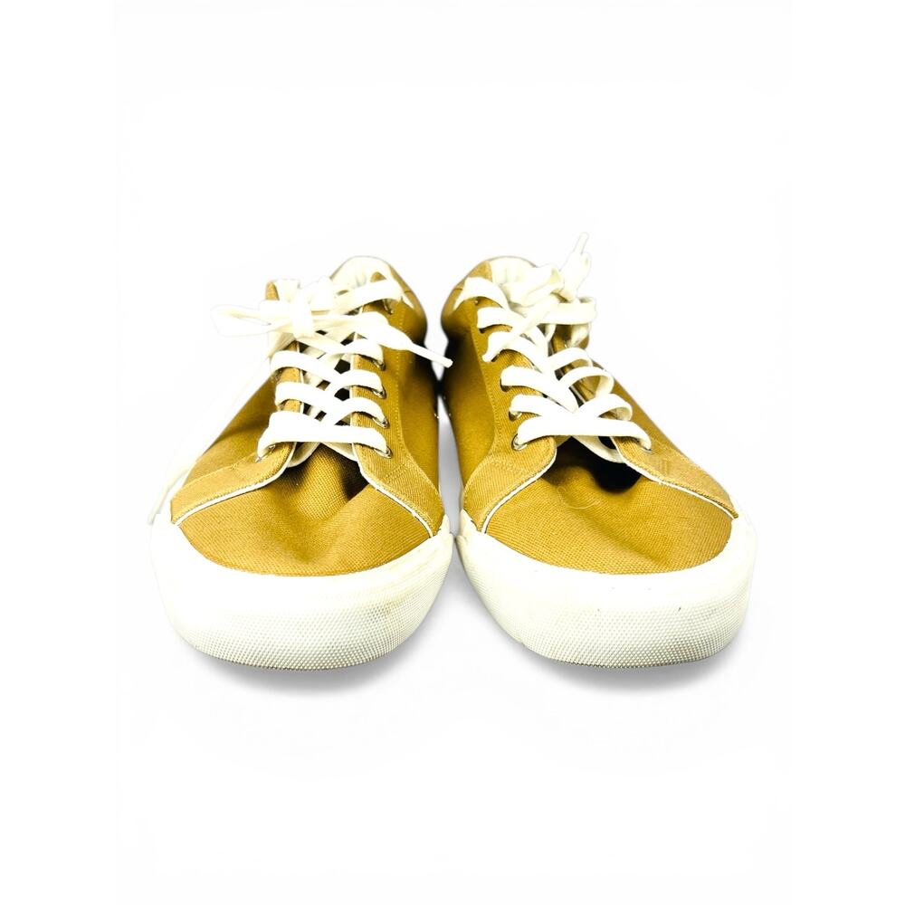 New Republic Khaki Canvas Low Top Sneakers Men's Size 13 Casual Minimalist Shoes - Picture 5 of 6